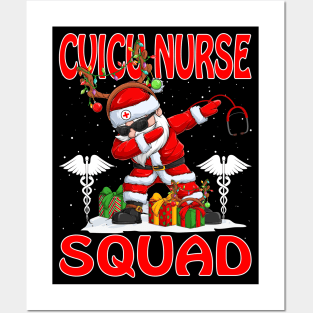 Christmas Cvicu Nurse Squad Reindeer Pajama Dabing Santa Posters and Art